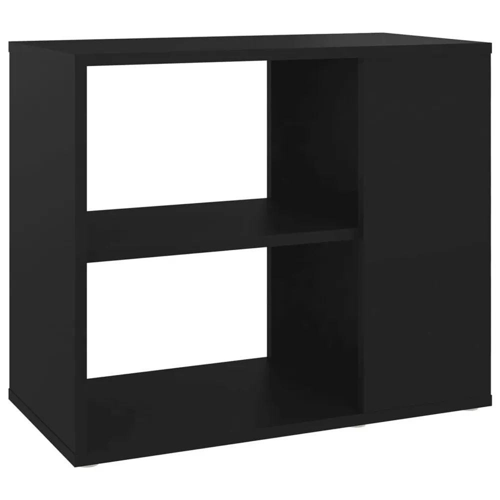 Bijzetkast 60x30x50 cm bewerkt hout zwart met Garantie
