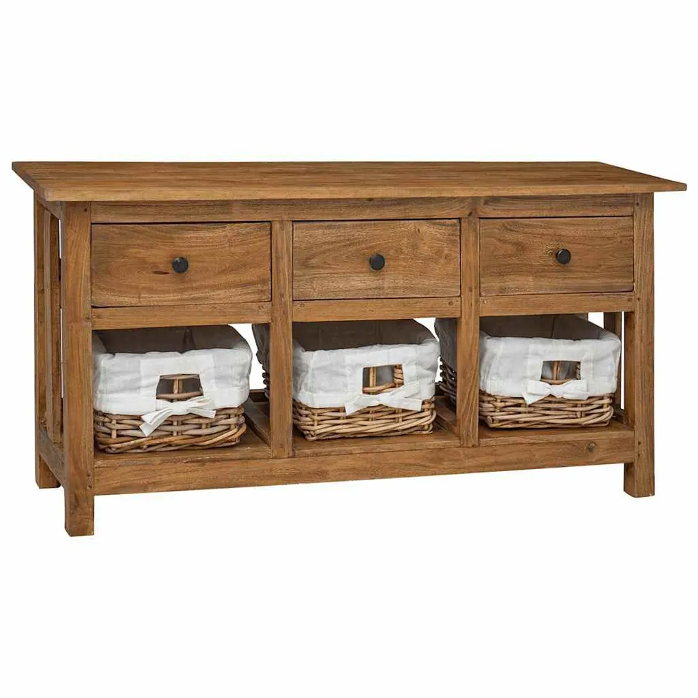 Inbouw Dressoir 100x30x50 cm massief mahoniehout