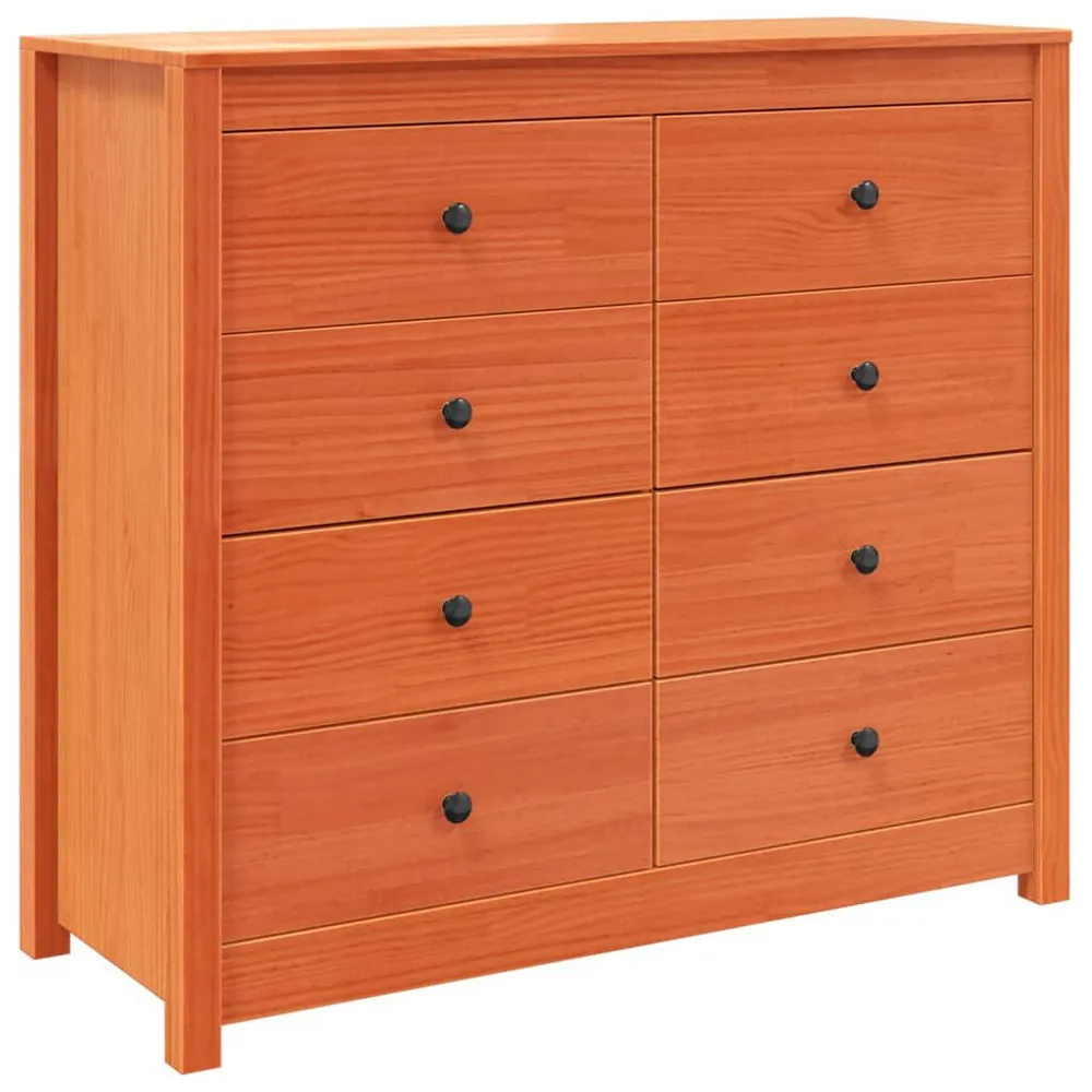 Verborgen Dressoir 100x40x90 cm massief grenenhout wasbruin
