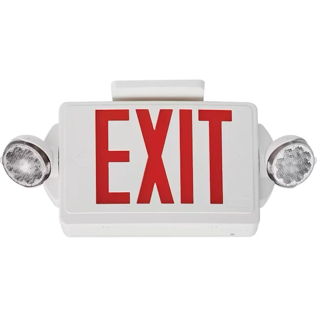 Lithonia Lighting LHQM 5-Watt 120/277-Volt LED White Hardwired Exit Light Rood Lights