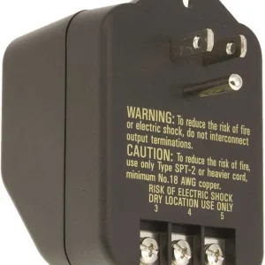 Trine Transformer, Low Voltage, Plug-, Trivolt, 120 Volt AC Primary, 8/16/24 Volt AC voor Binnen en Buiten