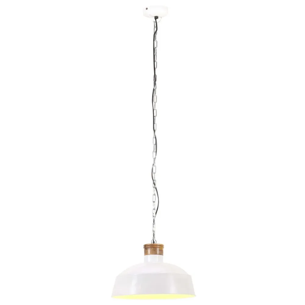 Hanglamp industrieel E27 58 cm wit