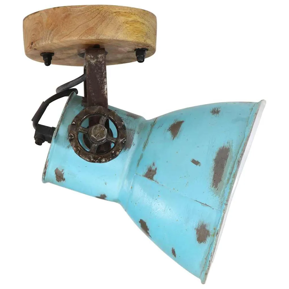 Wandlamp 25 W E27 11,5x11,5x25 cm verweerd blauw