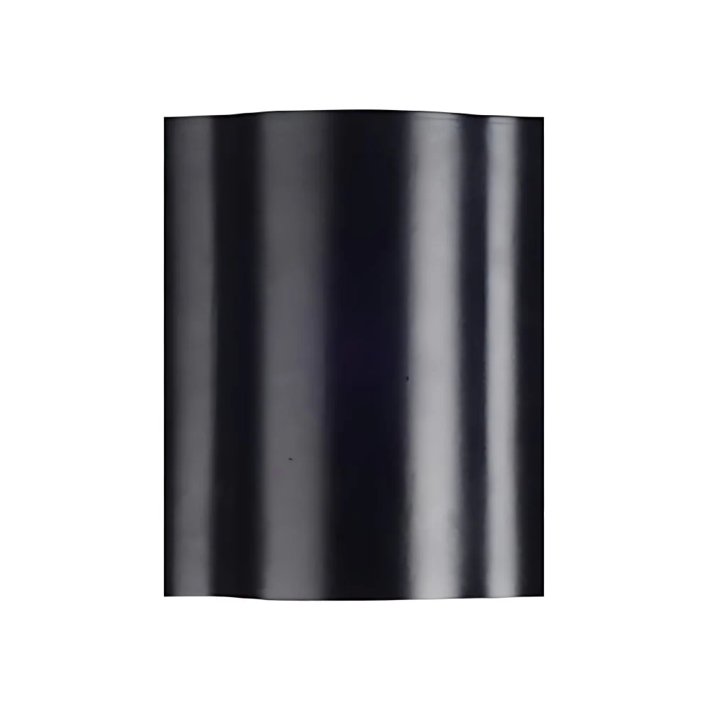 Premium Kwaliteit 1/2/3-lichts veranda wandkandelaar met golvend design metalen kap zwarte muurwasmachinelamp warme/witte...