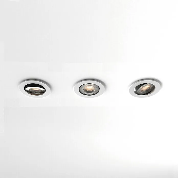 Calex Led-plafondspot Zelflerend Downlight Set - Wit, 3 st.