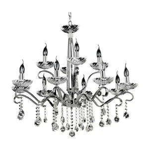 Gecertificeerd IP44 Alessa Hanglamp, Chroom, 83x83x140 cm, EPIKASA