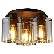 IP65 Waterdicht Searchlight Plafondlamp Sweden - l x b x h: 39 x 39 x 21 cm, Mokka, Amber, E27