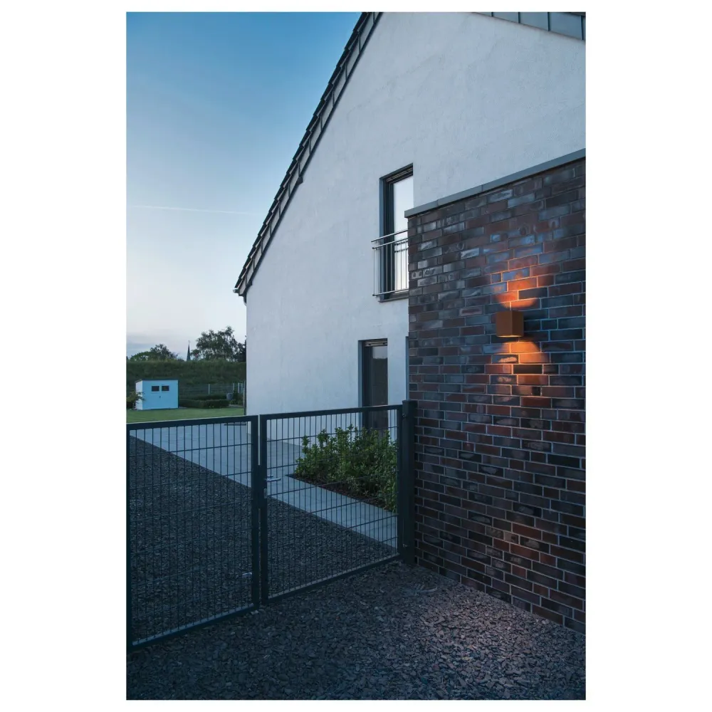 SLV Buitenlamp RUSTY® UP/DOWN IP65 Roest - Vierkant voor tuin en terras