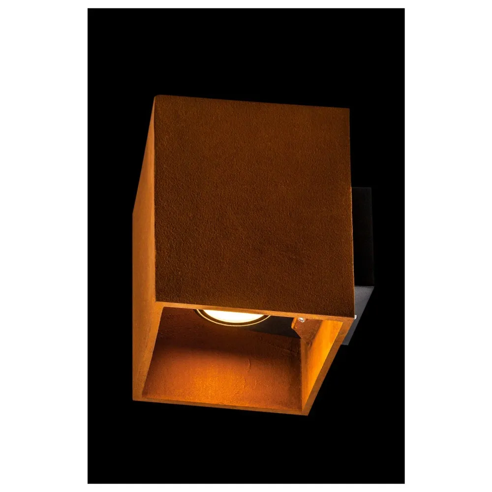 SLV Buitenlamp RUSTY® UP/DOWN IP65 Roest - Vierkant voor tuin en terras