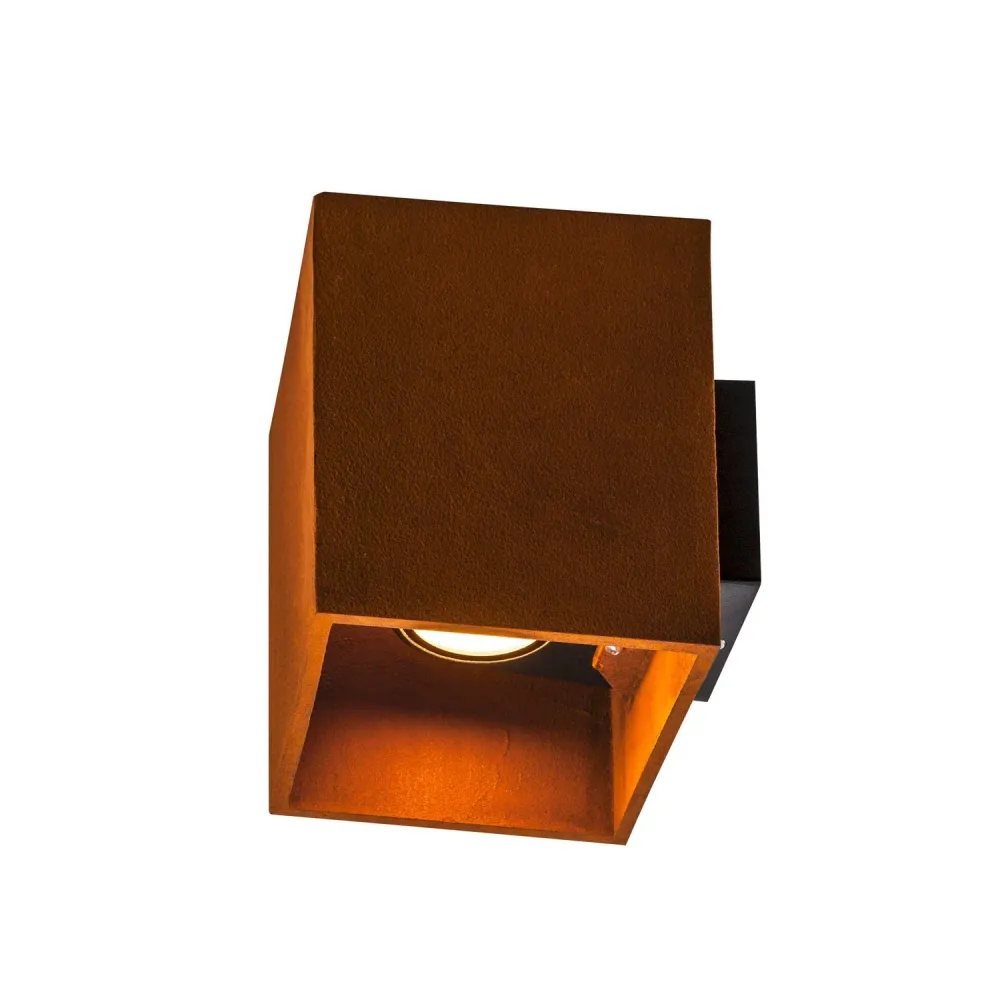 SLV Buitenlamp RUSTY® UP/DOWN IP65 Roest - Vierkant voor tuin en terras