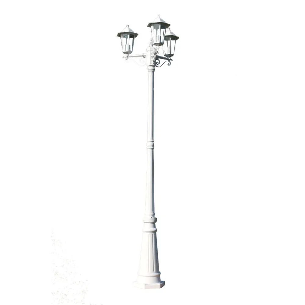 Weerbestendig Tuinlantaarn Kingston 3-arms 215 cm wit