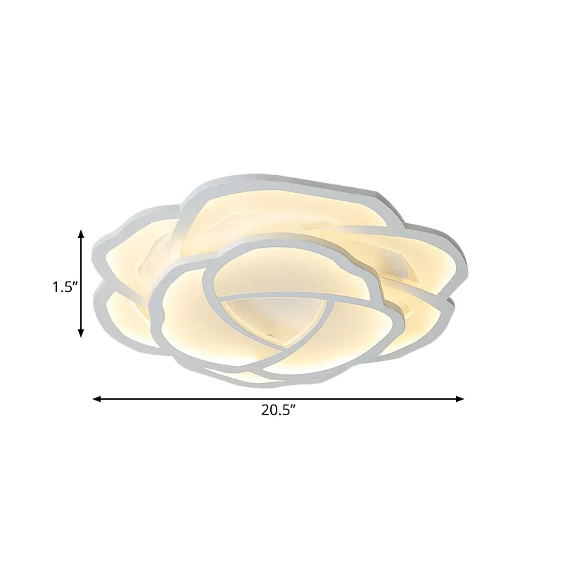 Blossom Acryl Inbouwlamp Minimalisme LED Wit Inbouw Inbouwverlichting wit/3 kleuren zacht inclusief batterijen