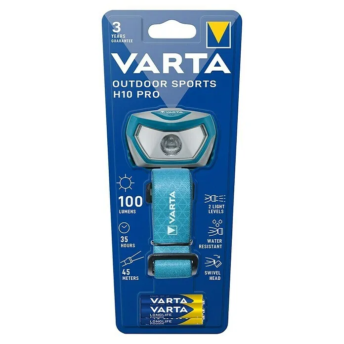 Oplaadbare LED Eltra Zaklamp - Blauw/Zilver, Led