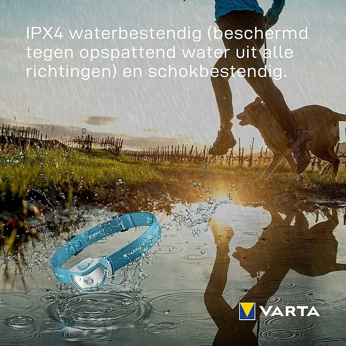 Oplaadbare LED Eltra Zaklamp - Blauw/Zilver, Led