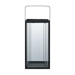Oplaadbare LED Lantaarn Almonte, Zwart, 15x15x30 cm, EPIKASA