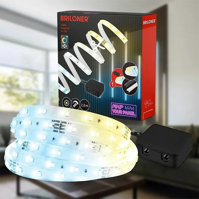 Briloner Starterset LED-Strip - 2.625 mm, 3.000 K - 6.500 K met Afstandsbediening