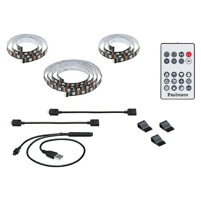 IP44 Waterdichte Paulmann Led-strip - Lengte: 200 cm, Lichtkleur: RGB, 3,5 W