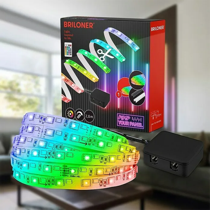 Premium LED Briloner Starterset LED-Strip - 2.625 mm, 3.000 K