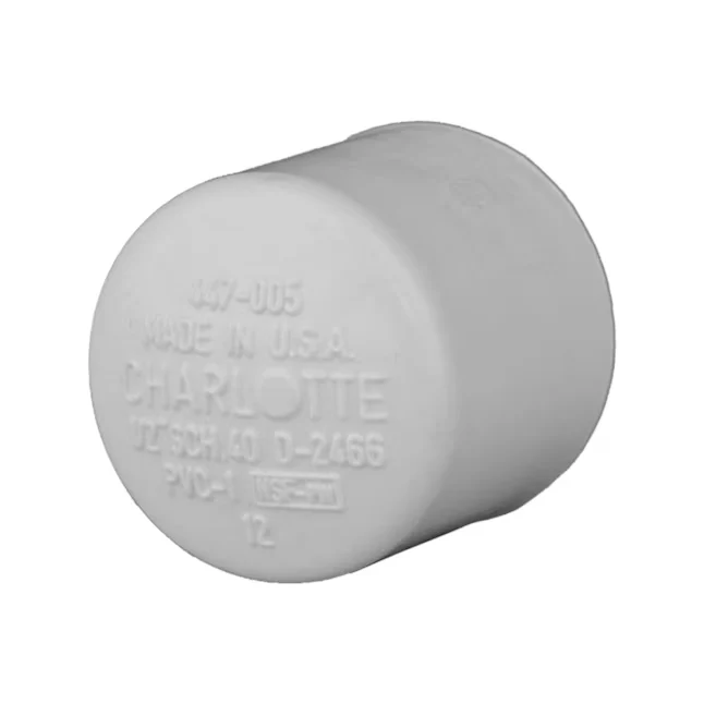 Charlotte Pipe 1/2- Schedule 40 VINYL Socket Cap