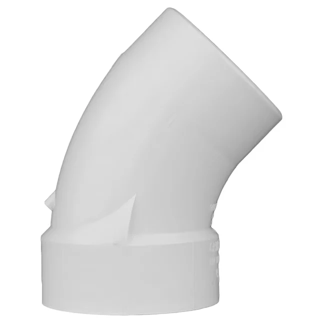 Charlotte Pipe 4- 45-Degree VINYL DWV Street Elbow
