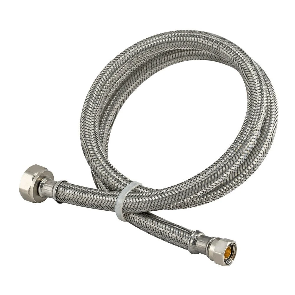 Eastman 60 . Braided Faucet Connector – 3/8 . Comp x 1/2 . FIP