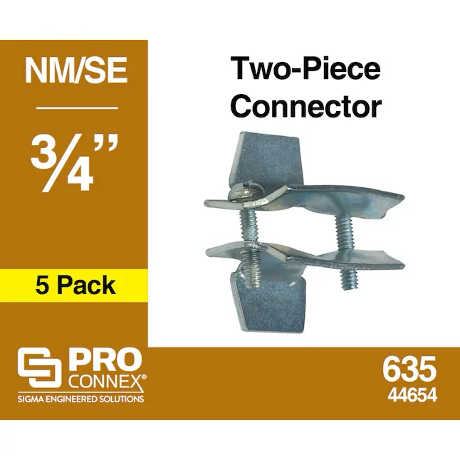 Sigma ProConnex 3/4- Zinc-plated Rvs Clamp-on Type Service Entrance Connector Conduit Fittings (5-Pack)