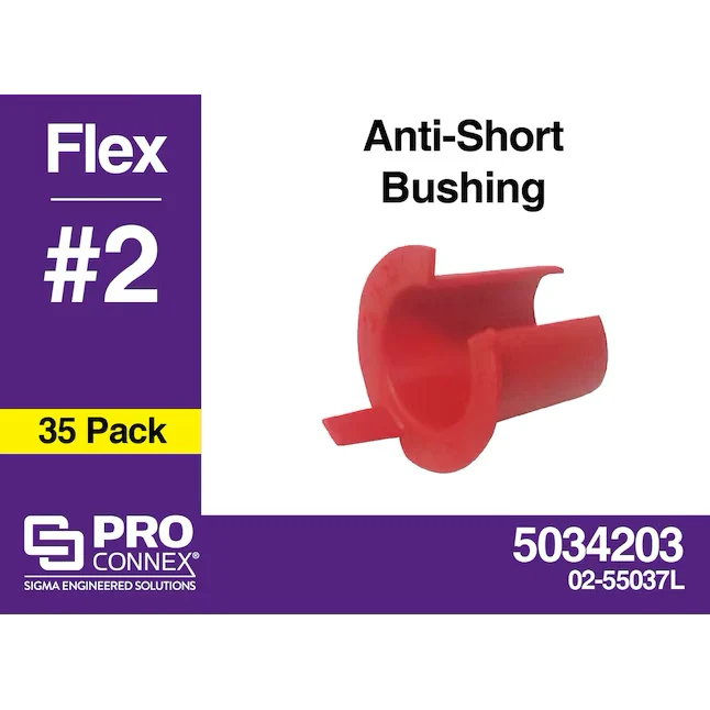 Sigma ProConnex 7/16- Flexible Plastic Anti Gering Bushing Conduit Fittings (35-Pack)