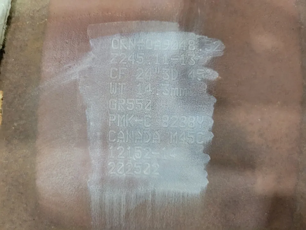 24", 45 degree Staalsoort Pipe Fitting Z245.11-13