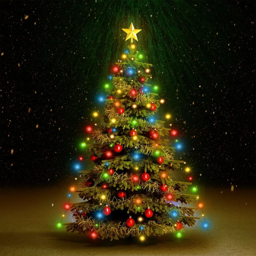 Kerstboomverlichting met 150 LED's meerkleurig net 150 cm
