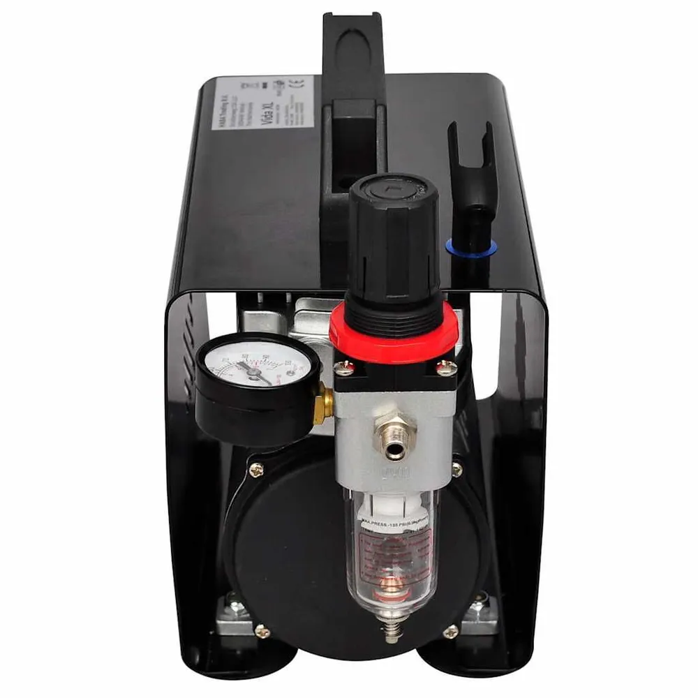 Industrieel Zwaar Belastbaar Airbrush compressorset met 3 pistolen