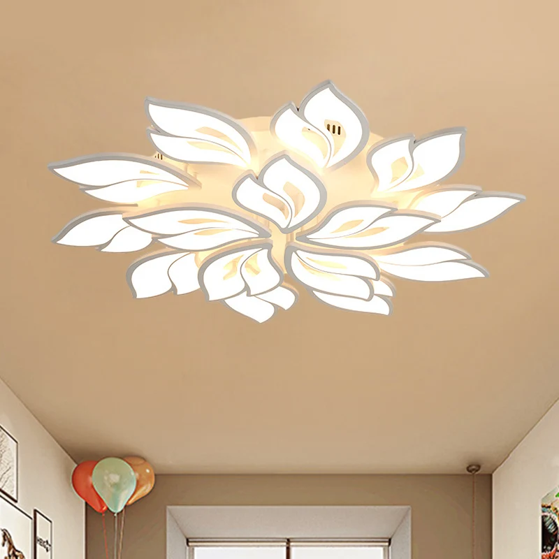 Acryl bloemeninbouwlamp minimalisme LED wit plafondarmatuur warm/wit zwak voor salon