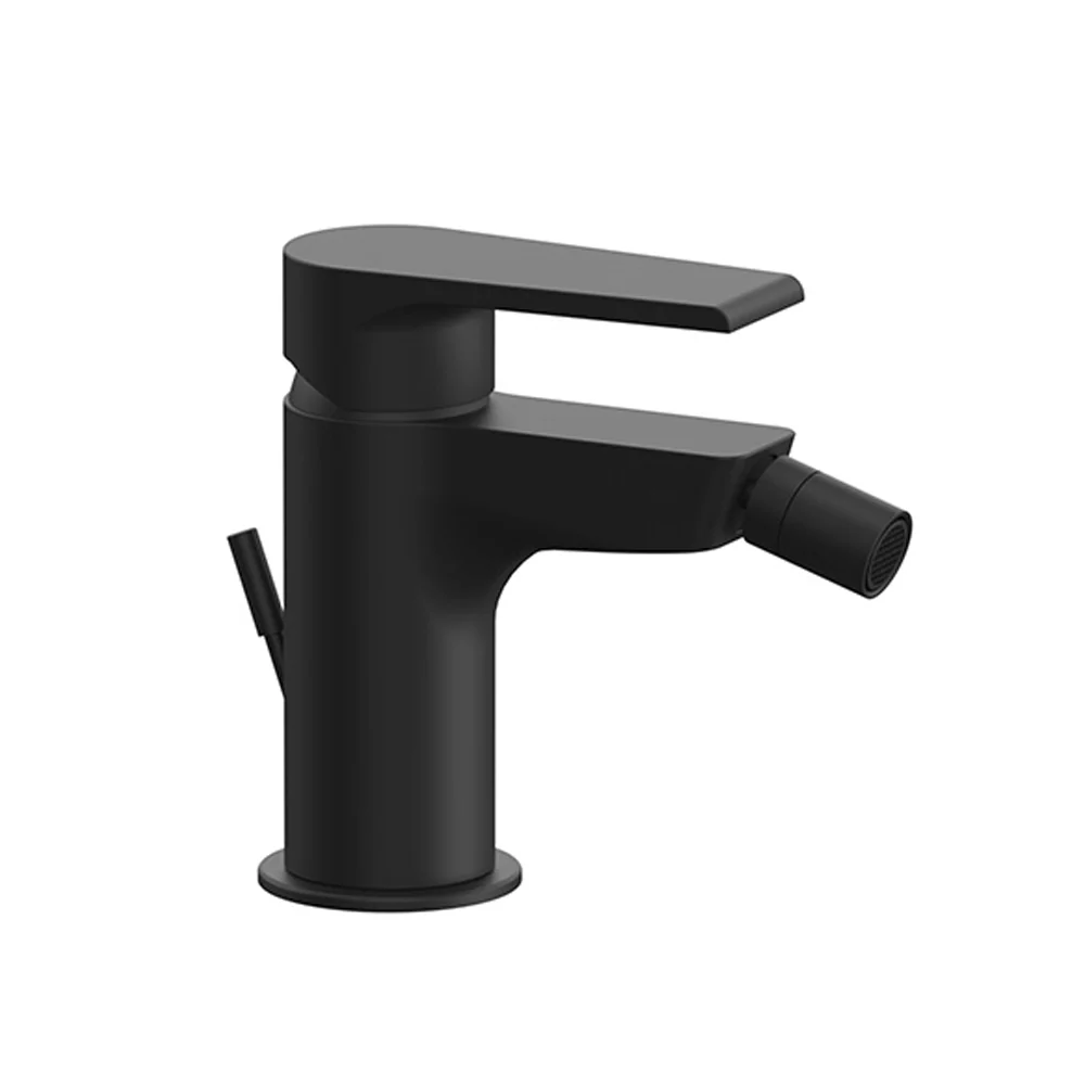 Bidet mixer Rubinetterie Mariani Artic line Matte Ebbenhout