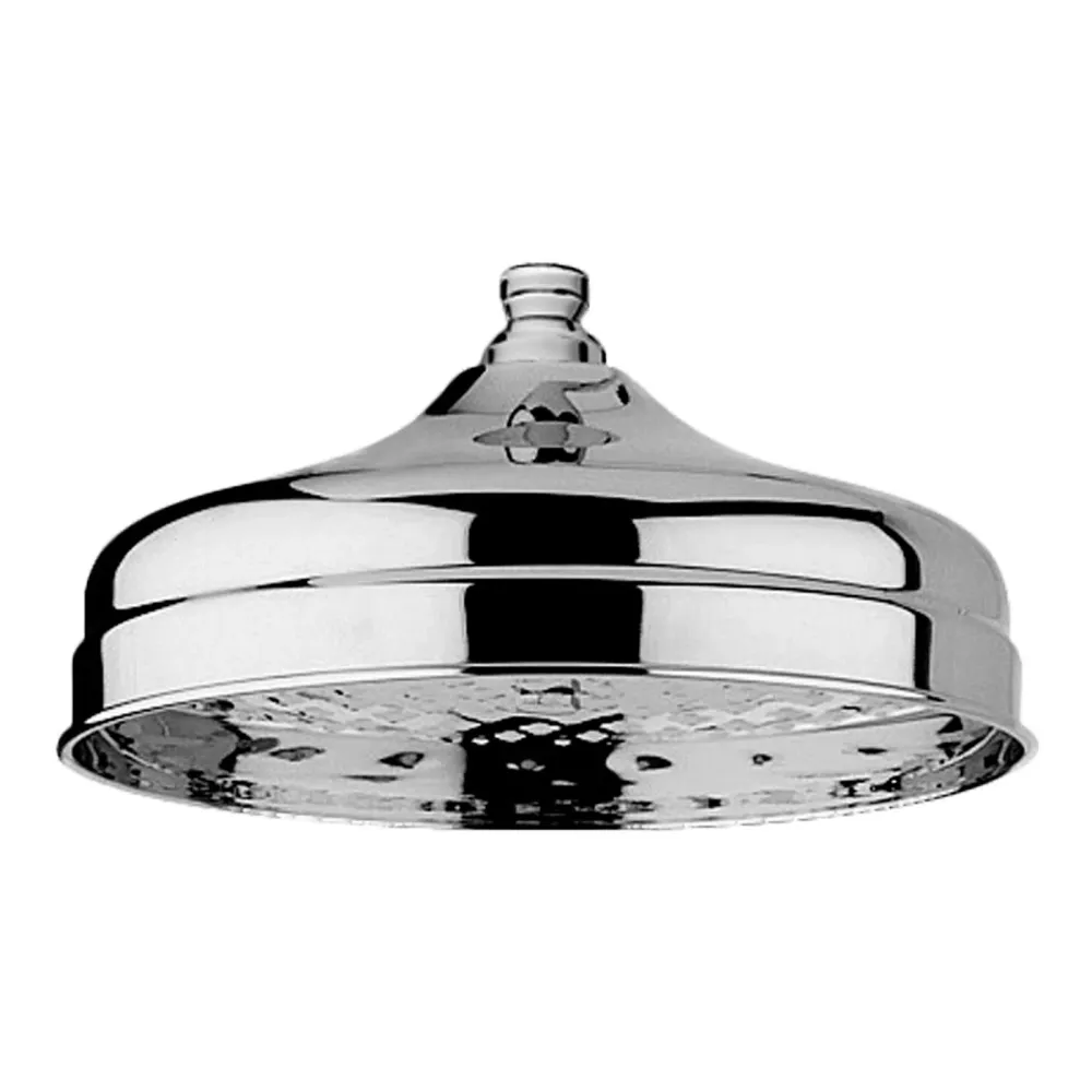 Circular metal shower head Paffoni Belinda brass shiny chrome
