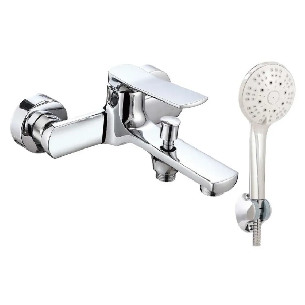 Composition built- mixers washbasin, bidet, and Lumix bathtub chrome-plated messing
