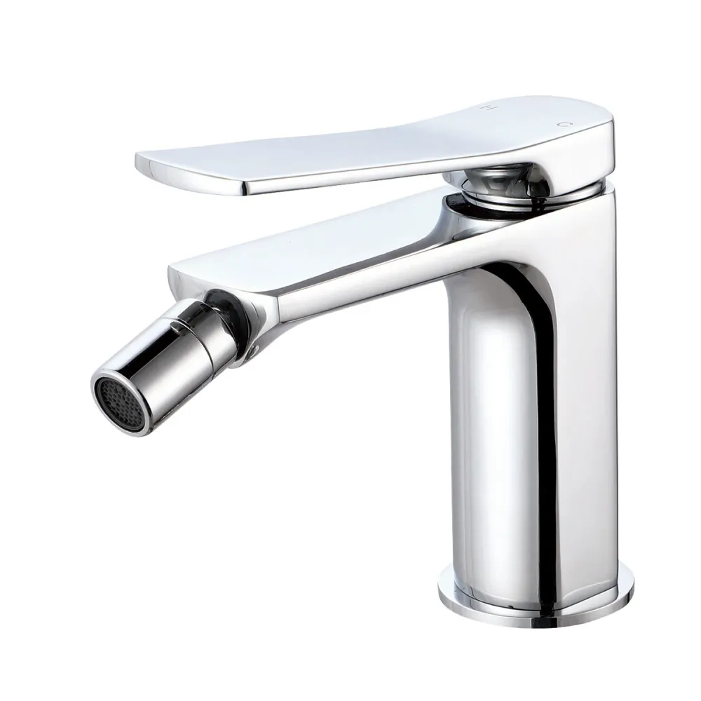 Composition mixers washbasin, bidet and two-way square shower chrome-plated messing Lumix