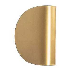 Gebogen metalen wandlamp - L13 x H17 cm - Goudkleurig - LUMERA