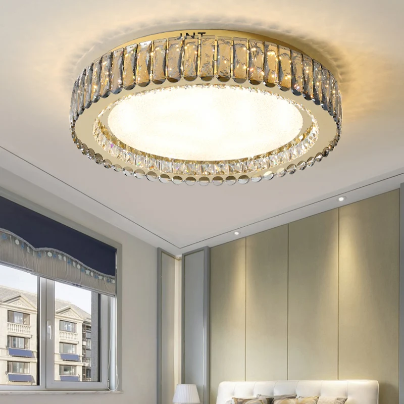 Geometrische inbouwverlichtingsarmatuur Minimalistische kristalheldere plafondlamp voor slaapkamer