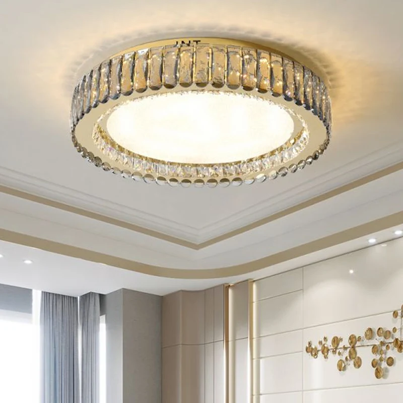 Geometrische inbouwverlichtingsarmatuur Minimalistische kristalheldere plafondlamp voor slaapkamer