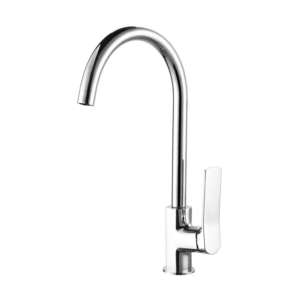 Kitchen mixer zwenkbaar spout Lumix chromed brass