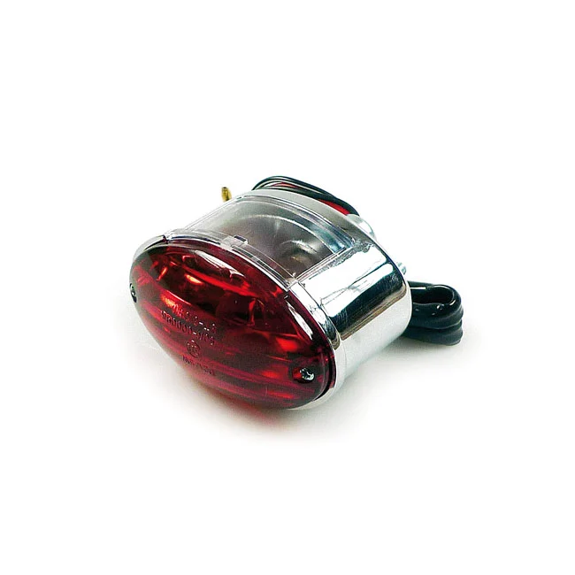 Medium-Cateye Taillight, Metaalglans Harley-Davidson
