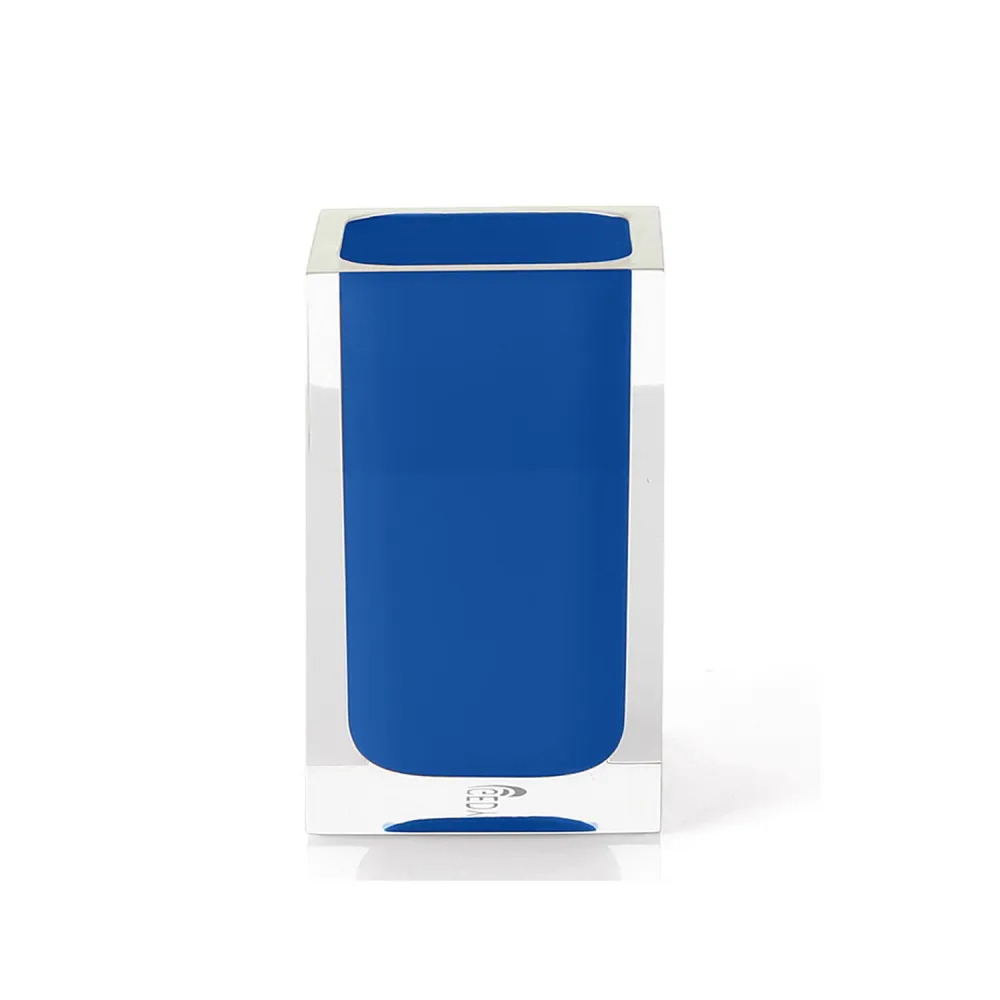 Resin countertop toothbrush holder Gedy Veelkleurig series - Blue