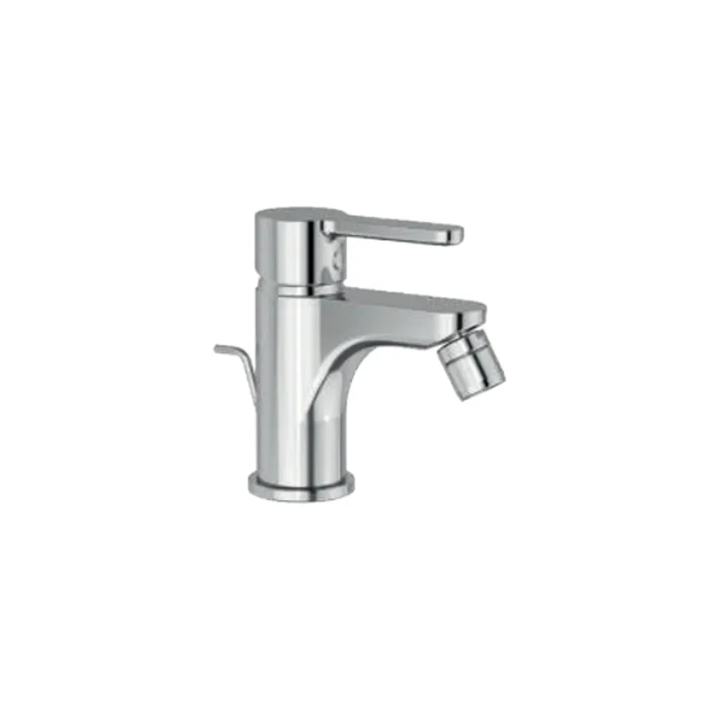 Single-lever bidet mixer drain RubiFlux Lume series - Chroom