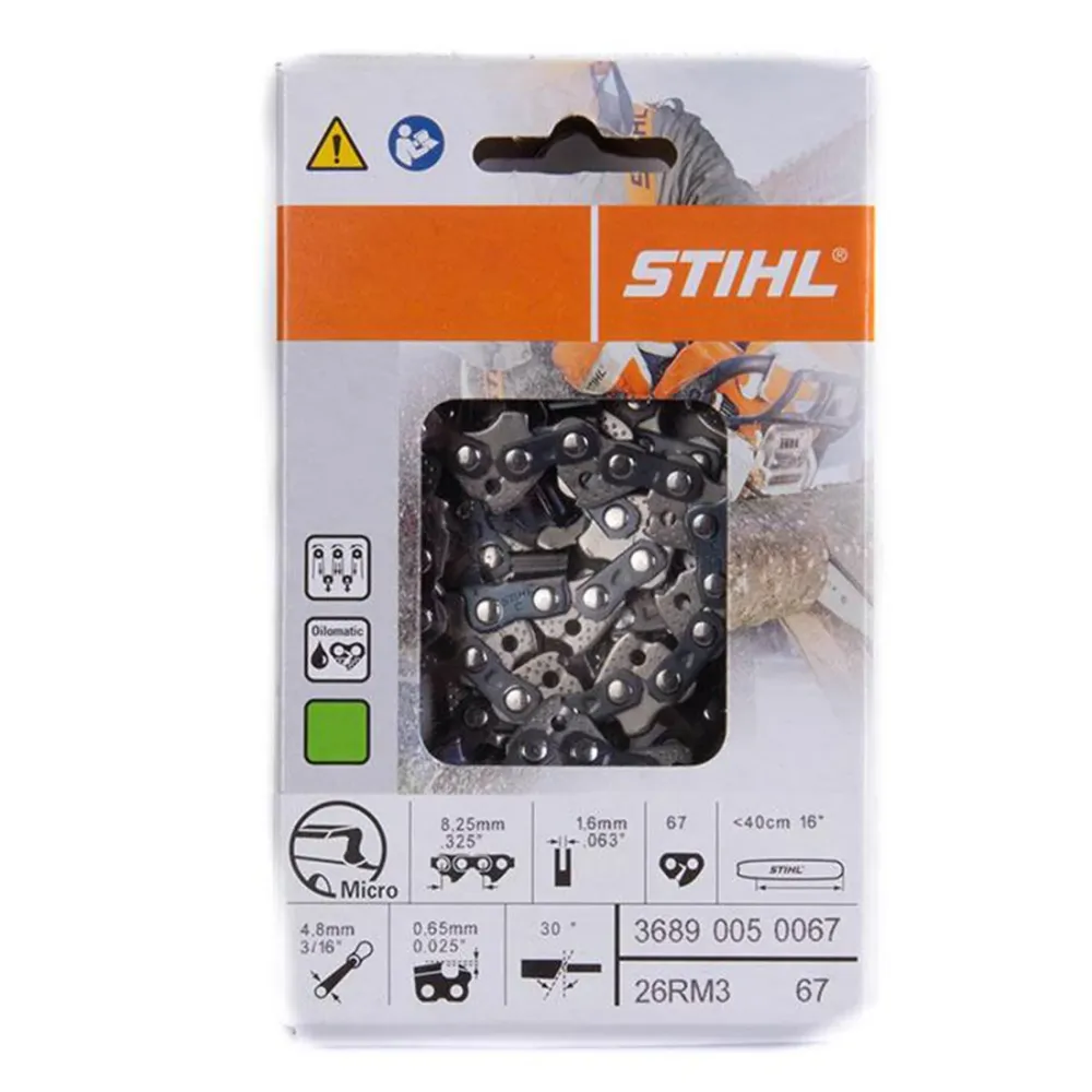Stihl 3689 005 0067 Chainsaw Chain 16 . 26RM3 67
