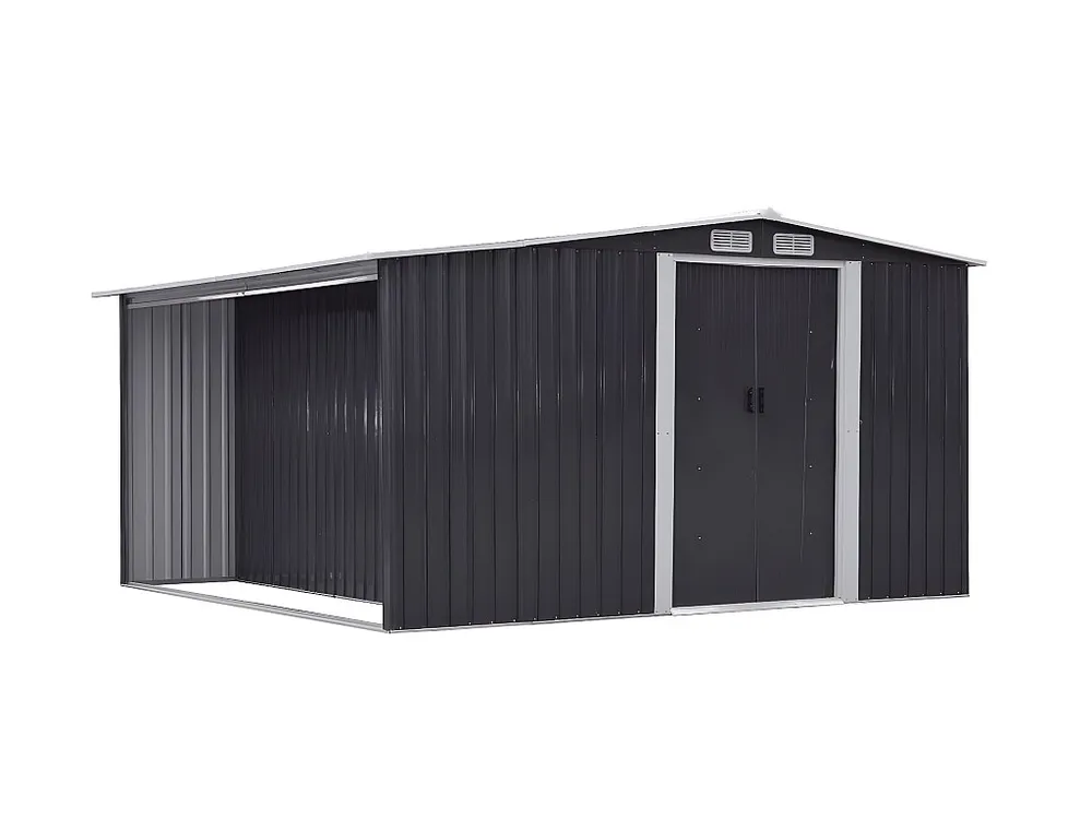 Tuinhuis grijs gegalvaniseerd staal LERY - 10,5m≤ - Koop nu