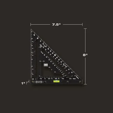 Industrieel Zwaar STILETTO STSQ7-L 7" Carpenter Square w/ Level
