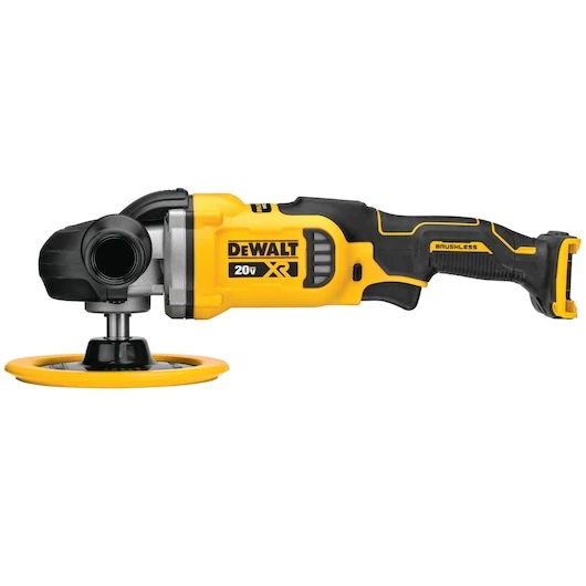 DEWALT 20V Max* Xr Batterijgevoed Polisher, Rotary, Variable Speed, 7-Inch, 180 Mm, Tool Only