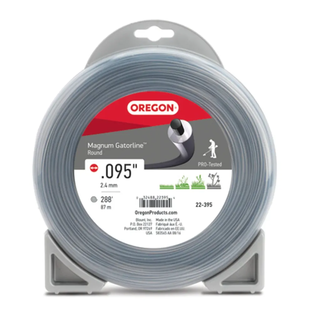 Oregon 22-395 Gatorline Magnum Round .095 Trimmer Line met statiefdraad
