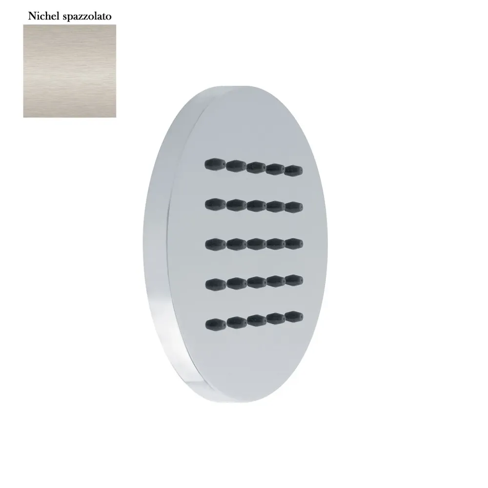 Wall-mounted body jet showerhead 100mm doffe nickel brass