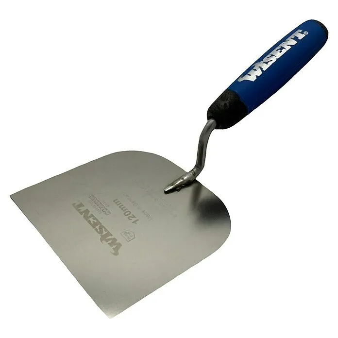 Wisent Stukadoorstroffel - Breedte: 120 mm, Hoogwaardig roestvrij staal, Type greep: 2K-greep