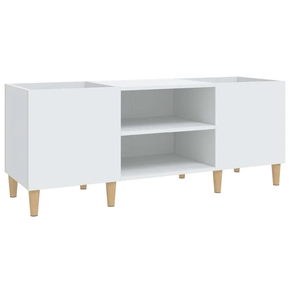 Platenkast 84,5x38x48 cm bewerkt hout betongrijs